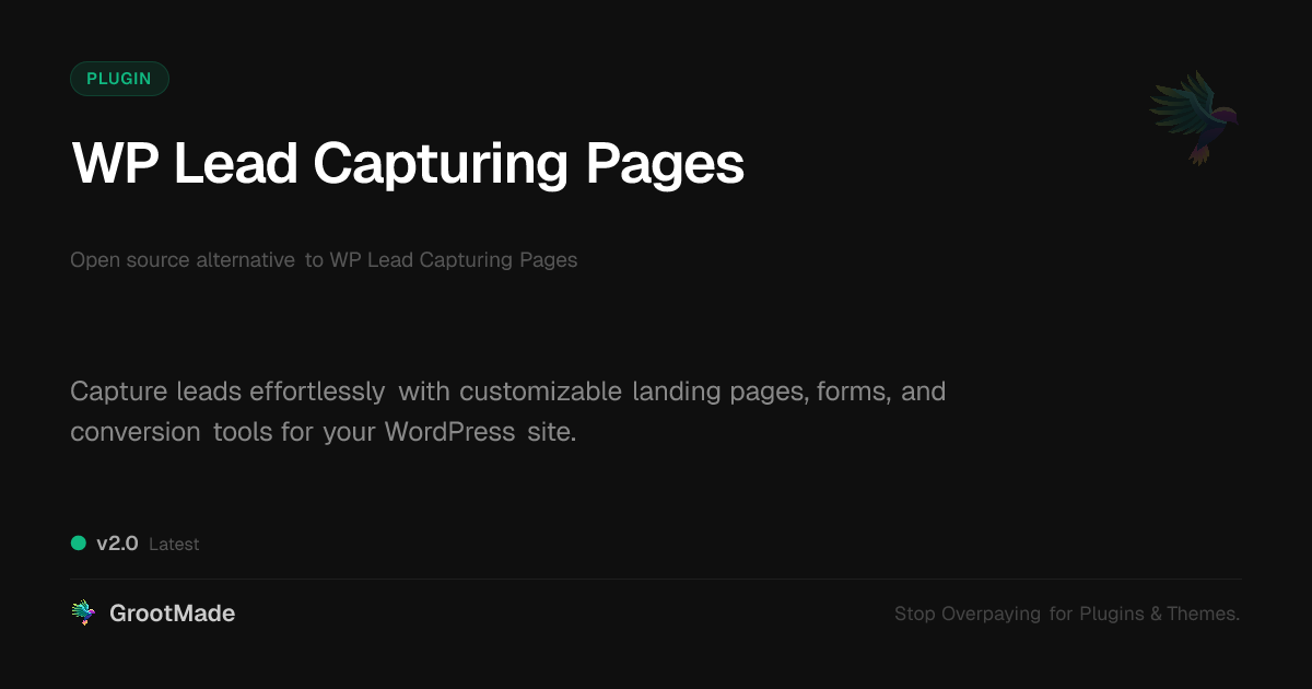 Preview of WP Lead Capturing Pages