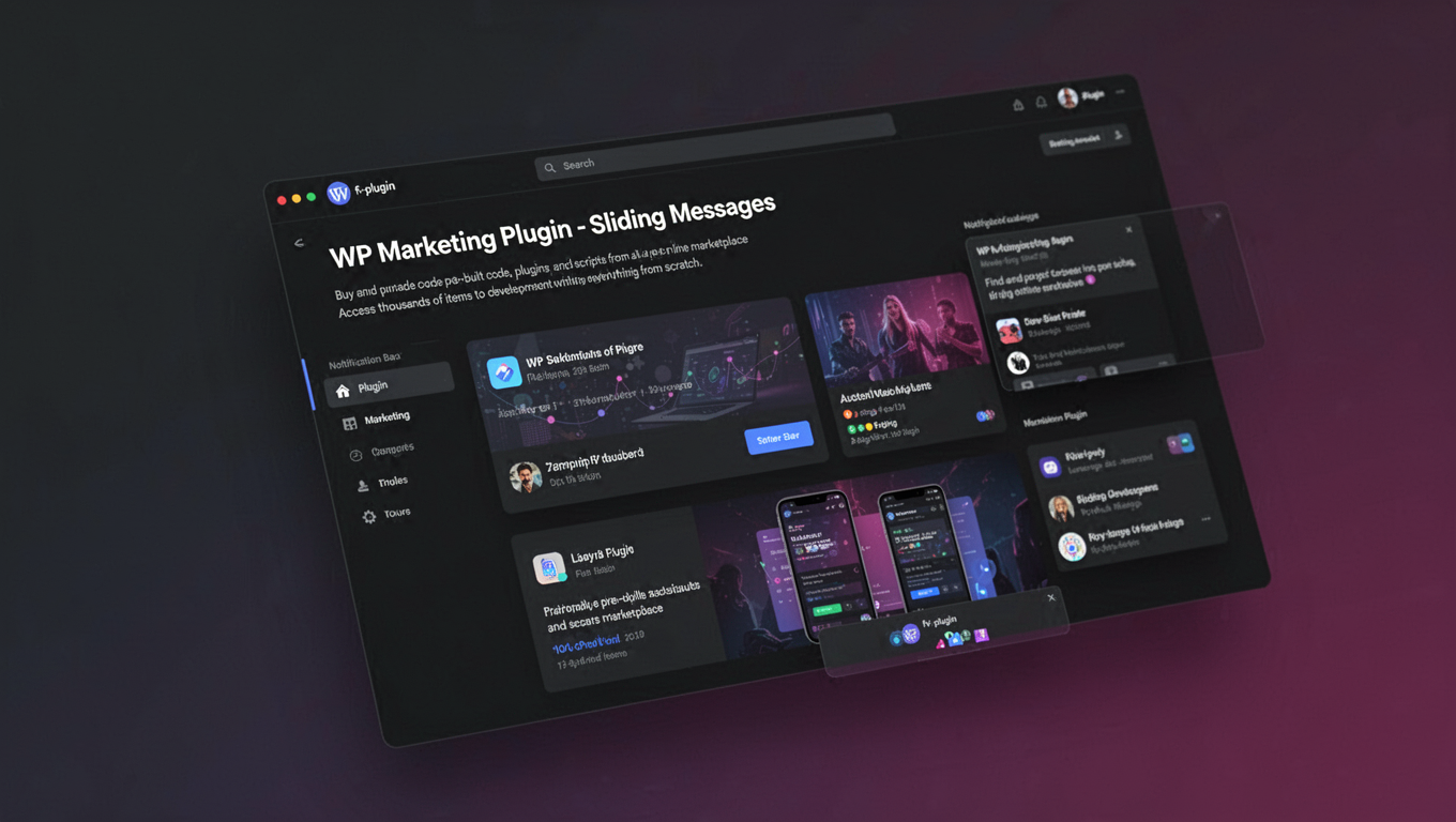 Preview of WP Marketing Plugin - Sliding Messages