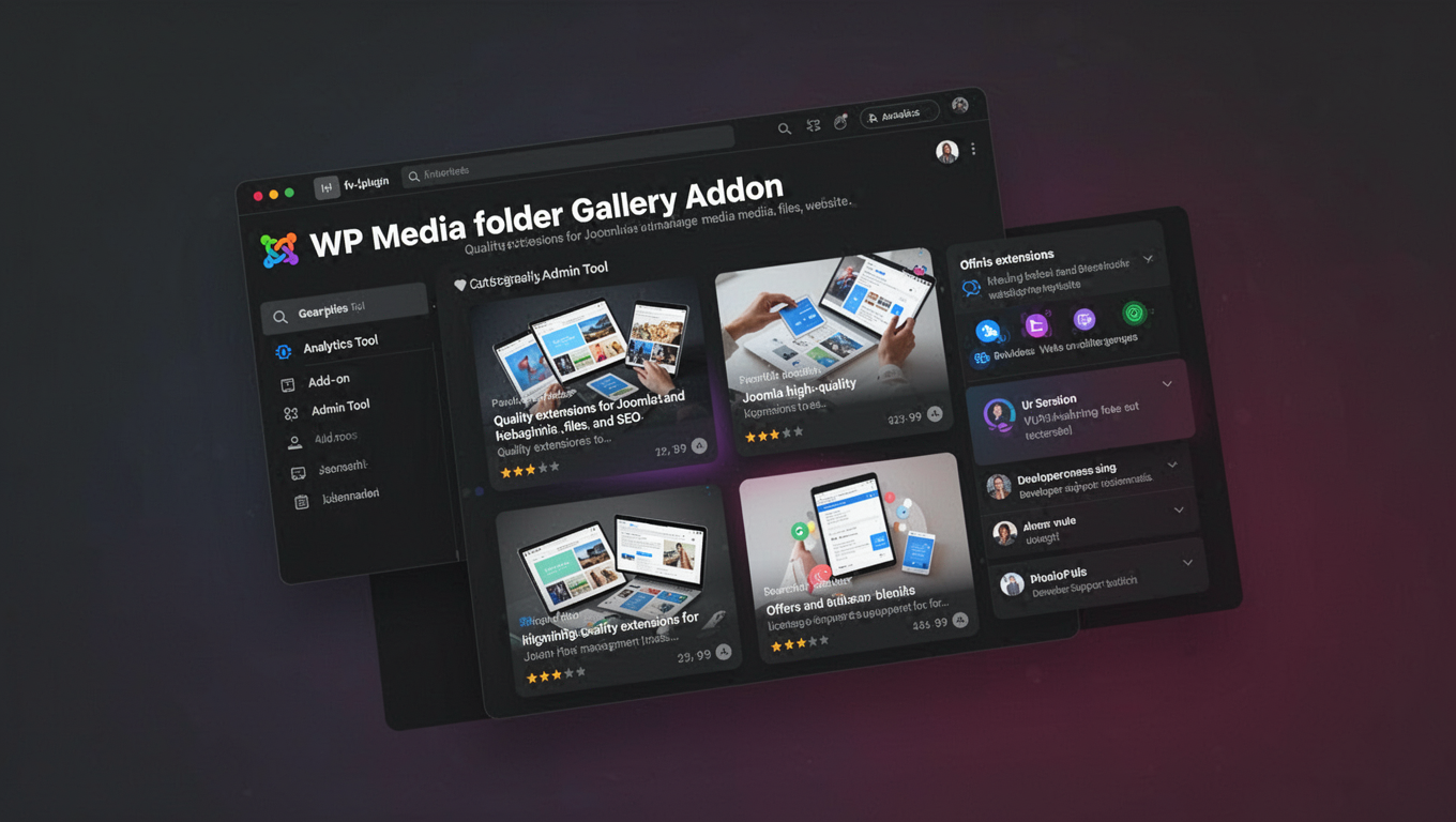 Preview of WP Media folder Gallery Addon
