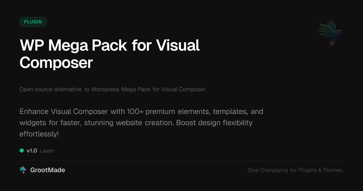 Preview of WP Mega Pack for Visual Composer