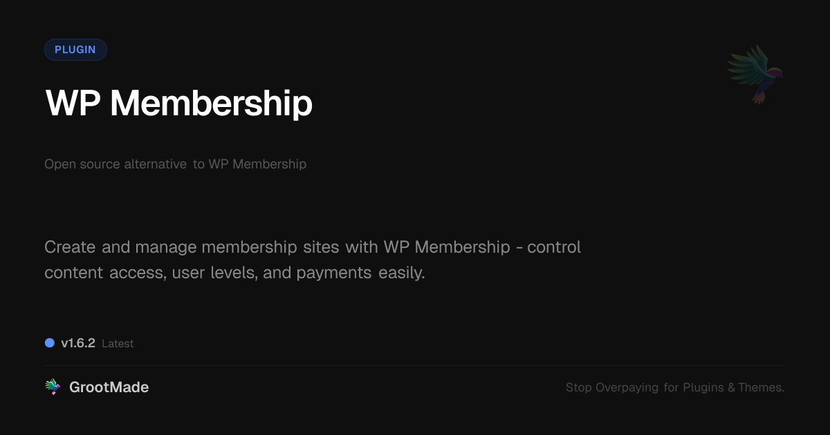 Preview of WP Membership