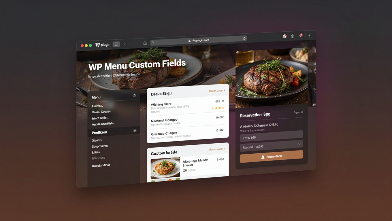 Preview of WP Menu Custom Fields