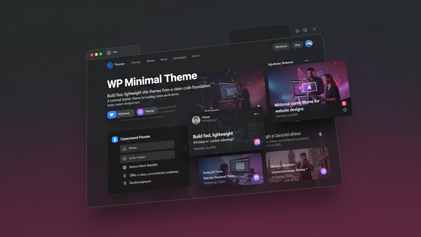 Preview of WP Minimal Theme
