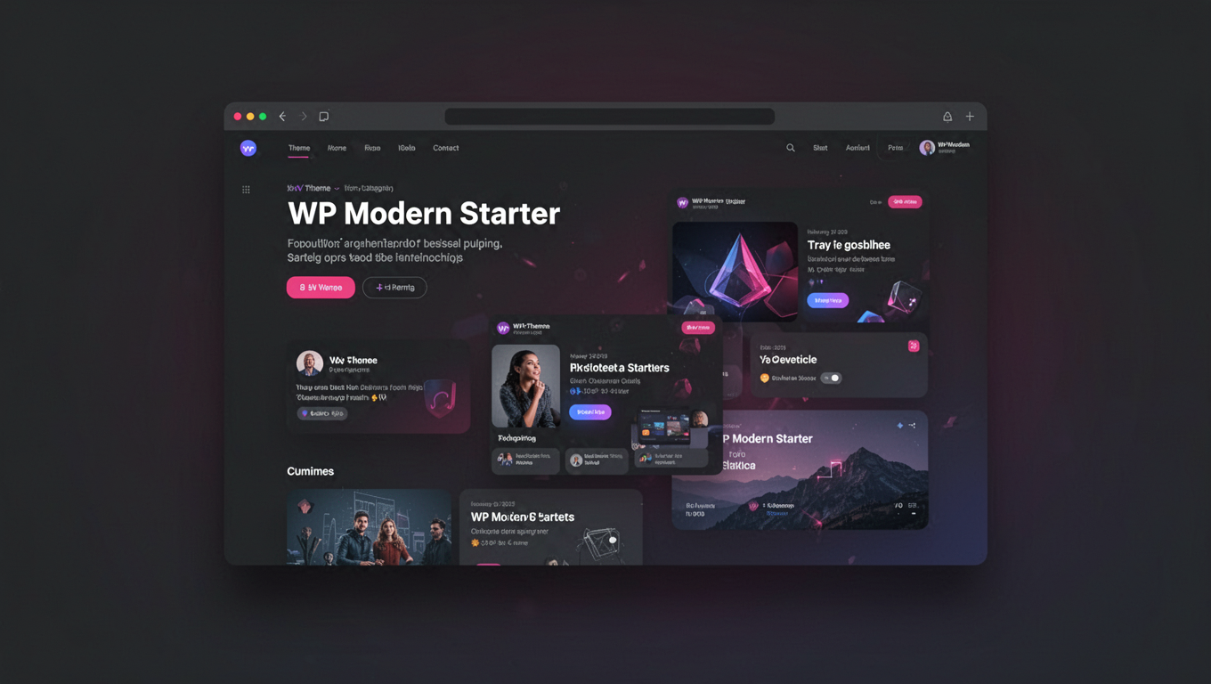 Preview of WP Modern Starter