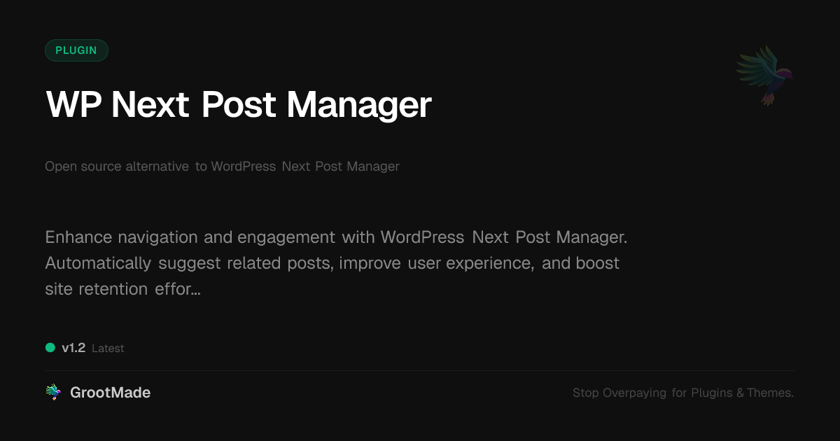 Preview of WP Next Post Manager