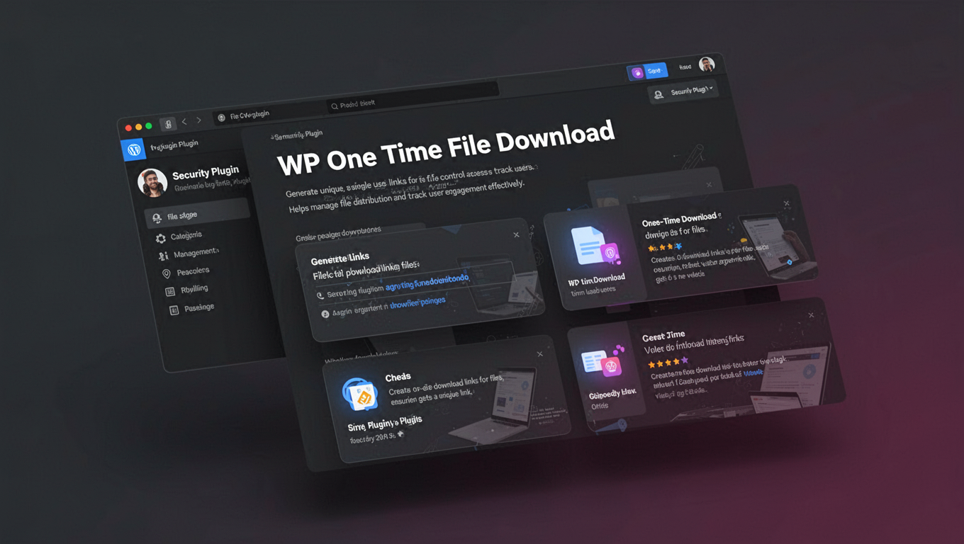 Preview of WP One Time File Download