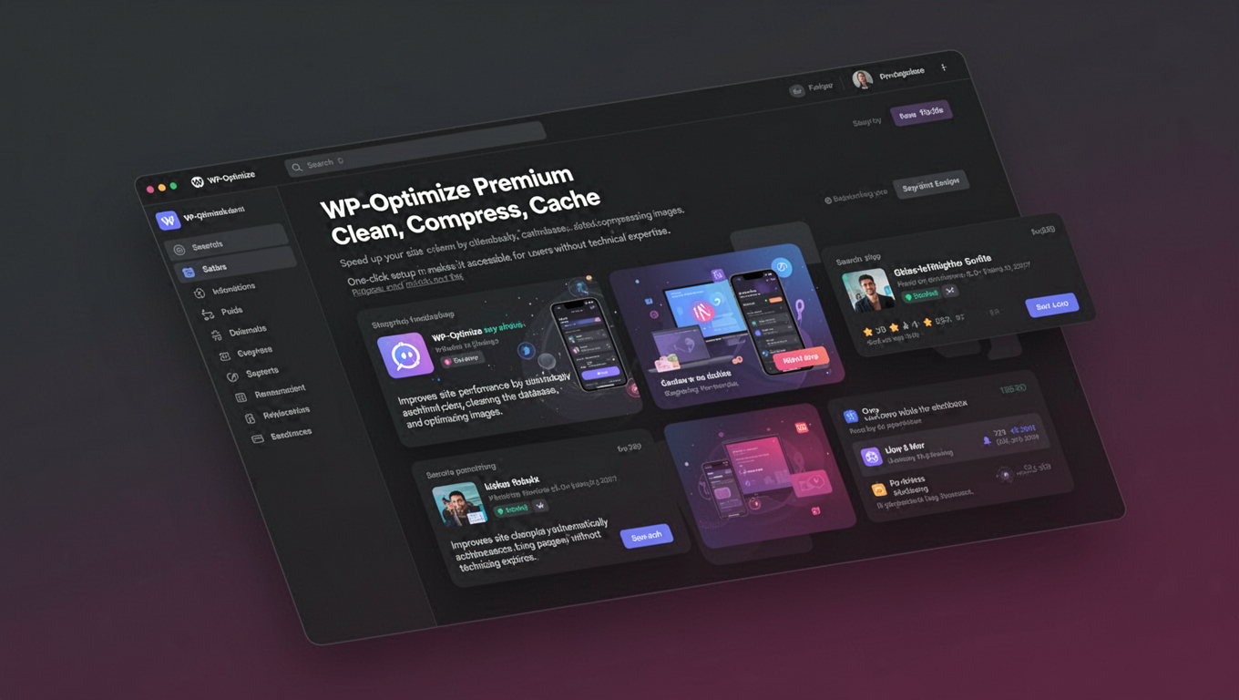 Preview of WP-Optimize Premium - Clean, Compress, Cache