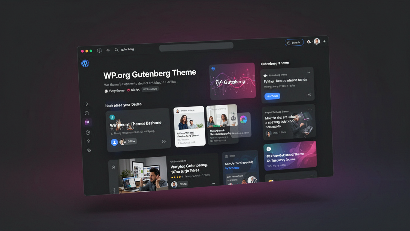 Preview of WP.org Gutenberg Theme