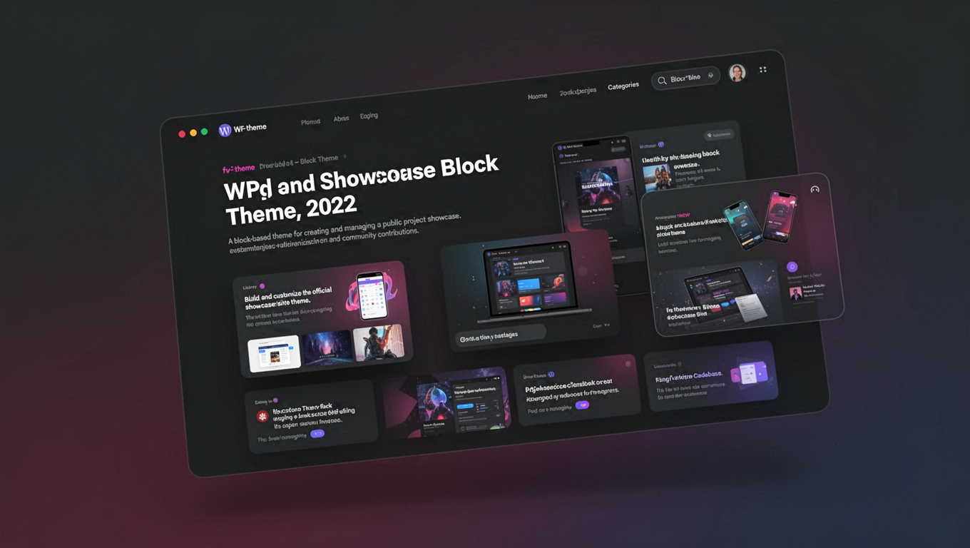 Preview of WP.org Showcase Block Theme, 2022