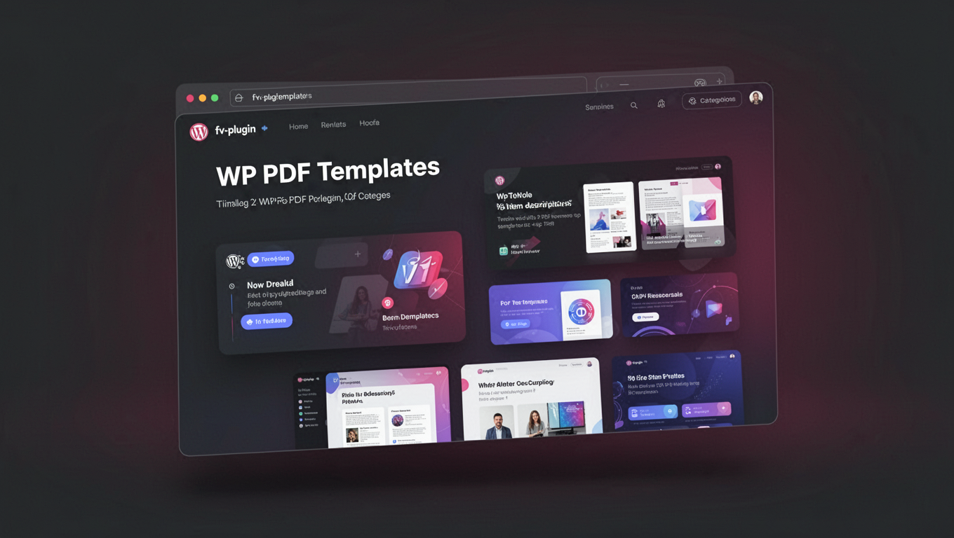 Preview of WP PDF Templates