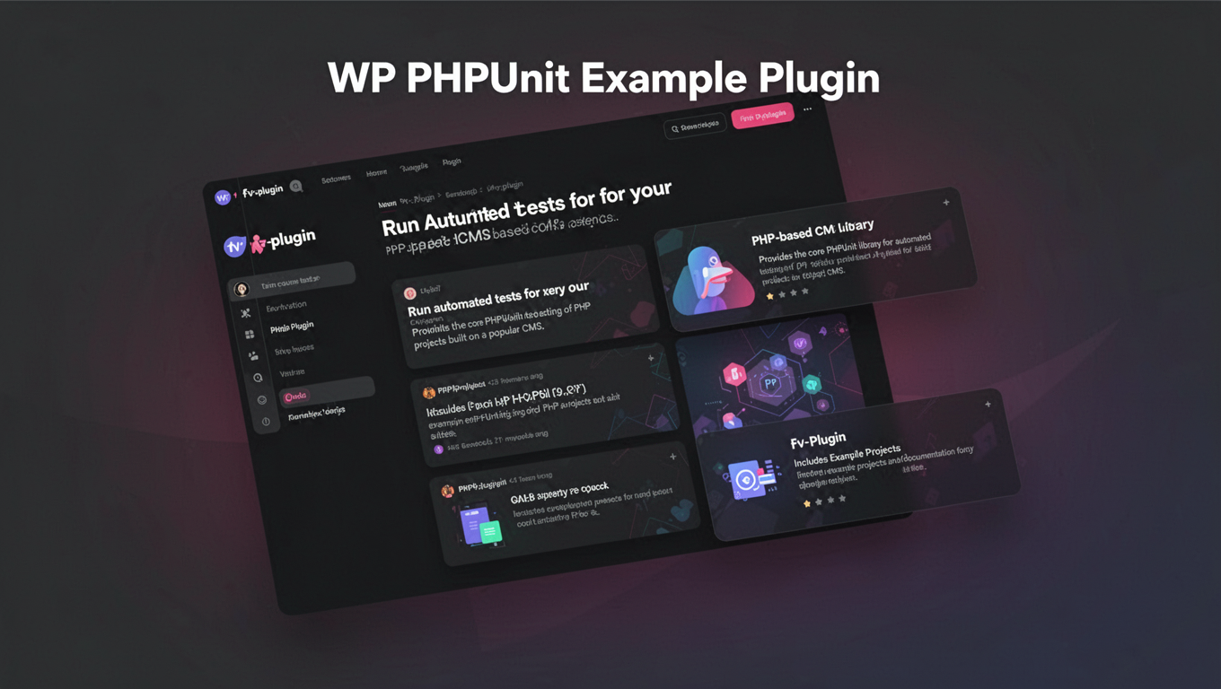 Preview of WP PHPUnit Example Plugin