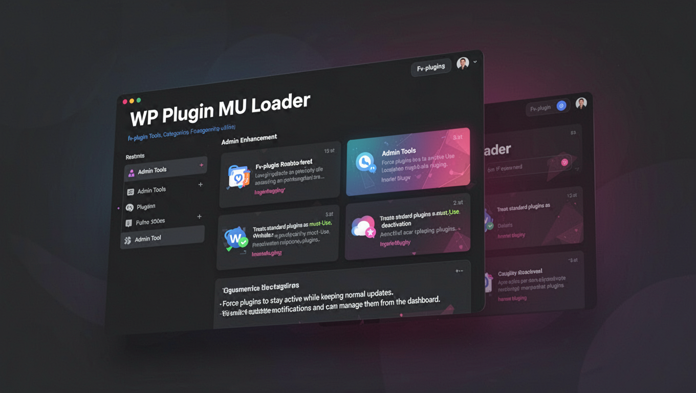 Preview of WP Plugin MU Loader