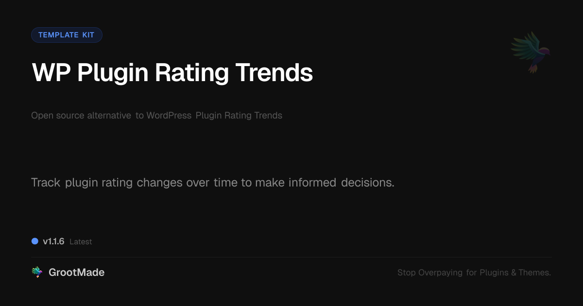 Preview of WP Plugin Rating Trends