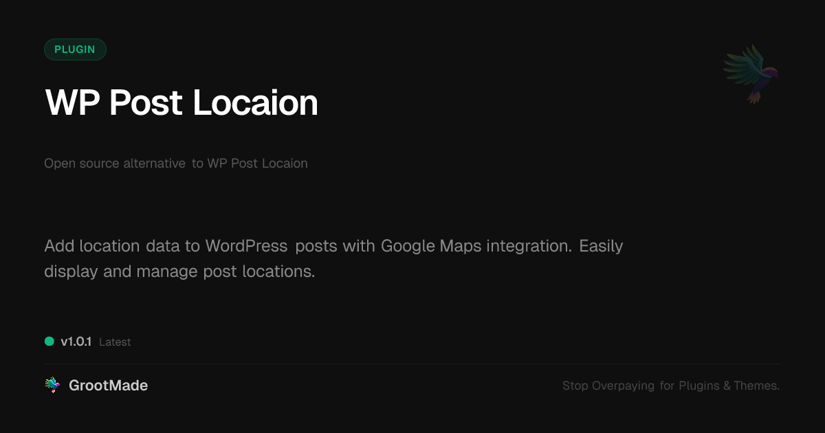 Preview of WP Post Locaion