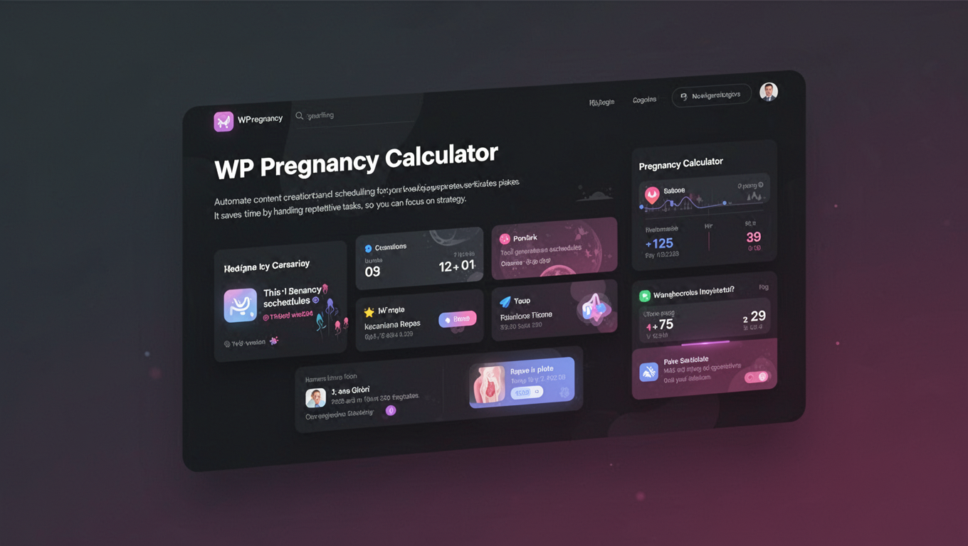 Preview of WP Pregnancy Calculator