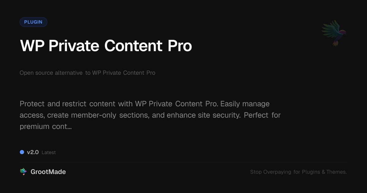 Preview of WP Private Content Pro
