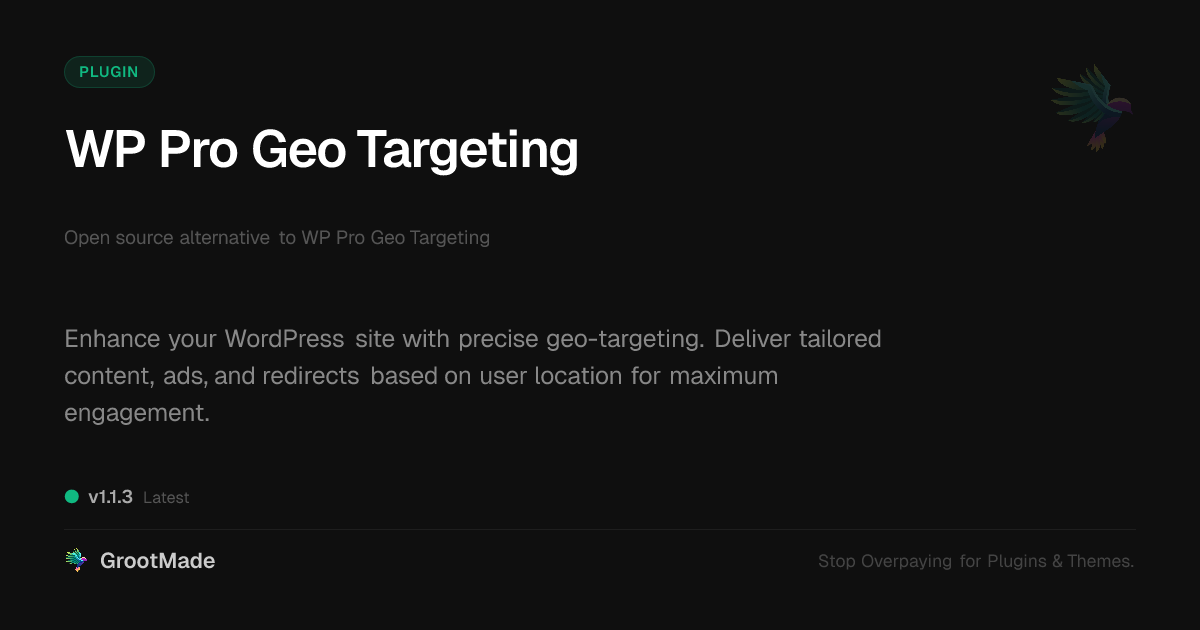 Preview of WP Pro Geo Targeting