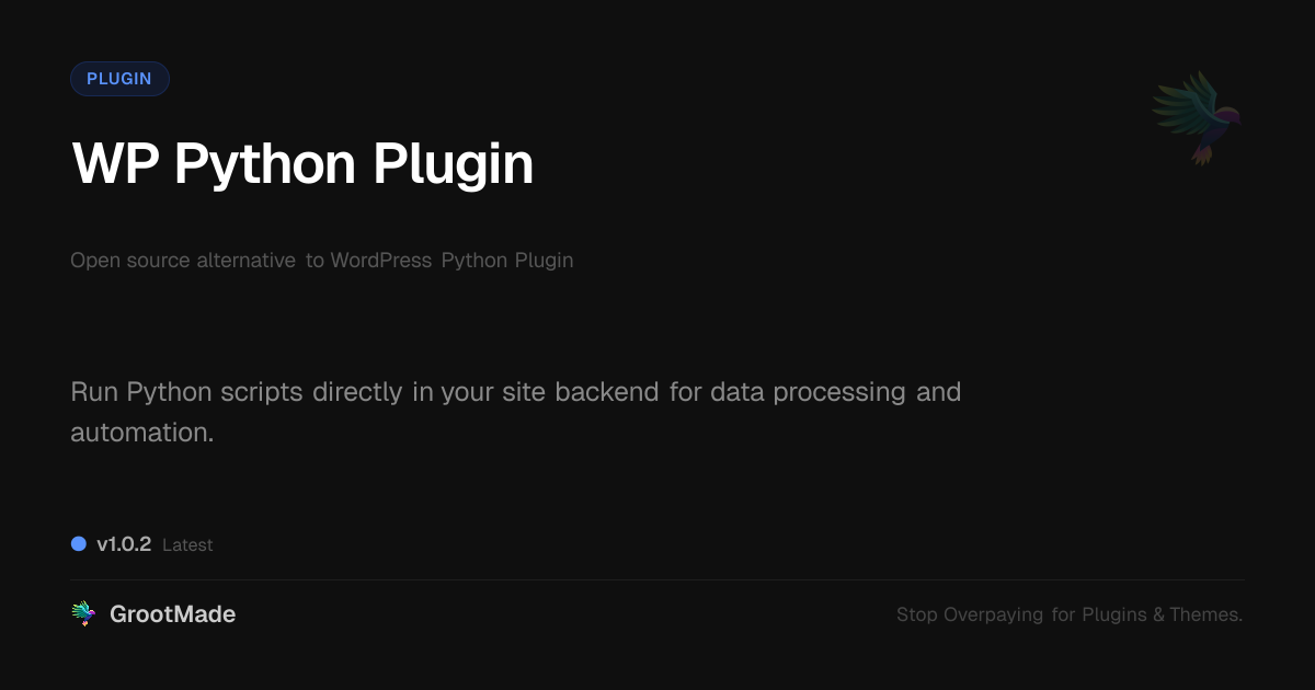 Preview of WP Python Plugin