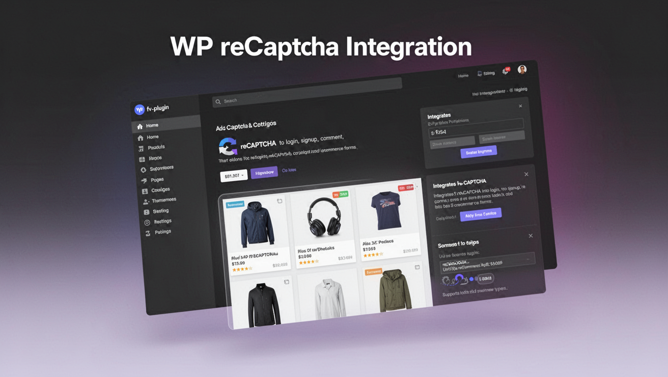 Preview of WP reCaptcha Integration