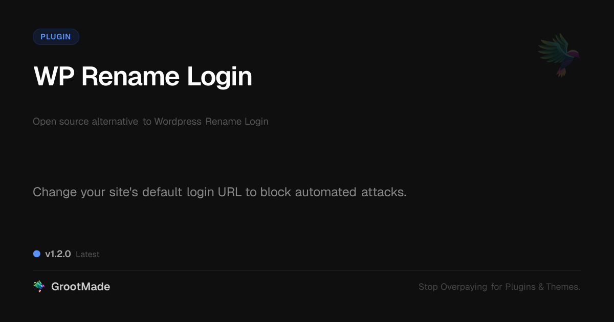 Preview of WP Rename Login