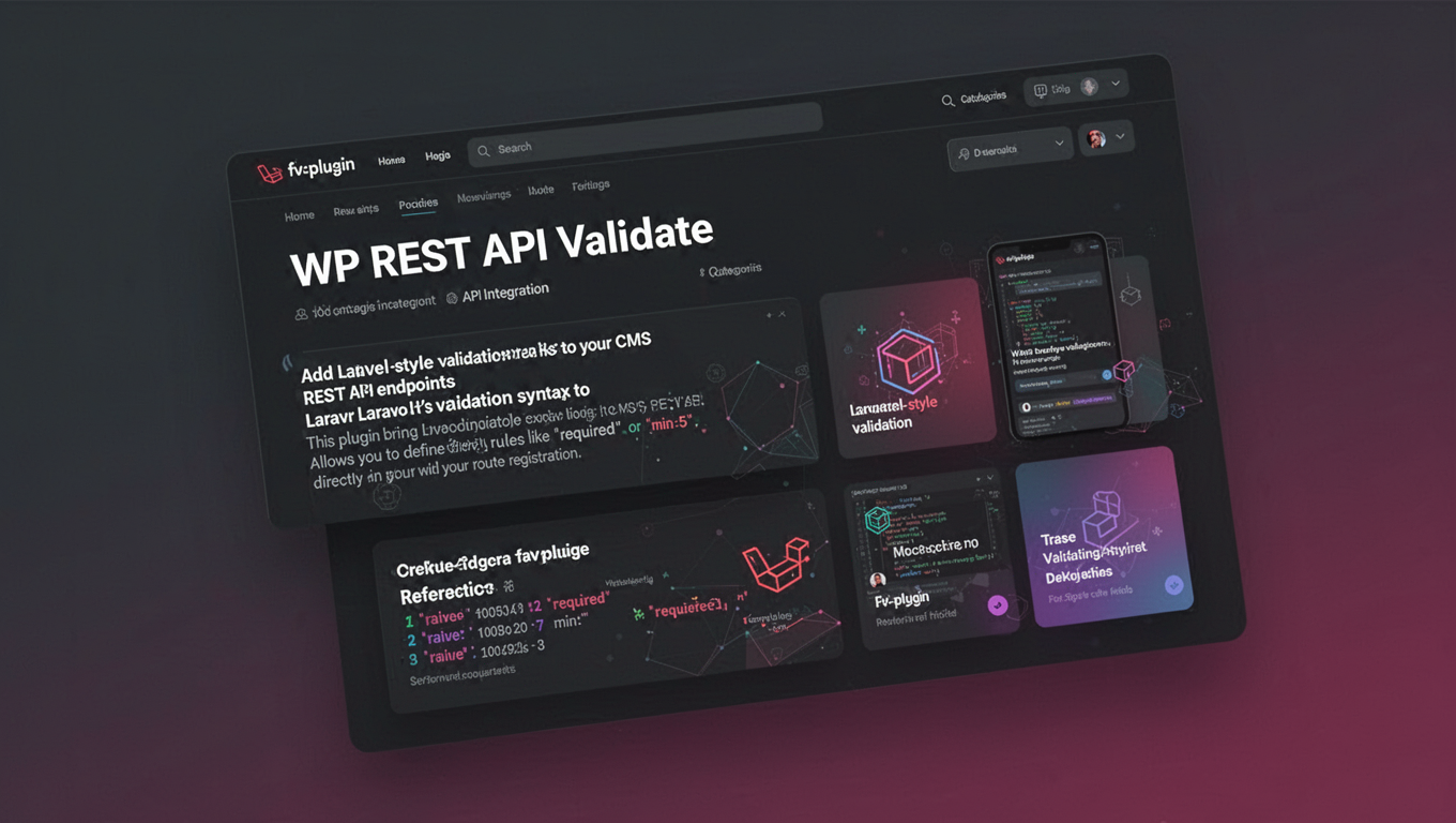 Preview of WP REST API Validate