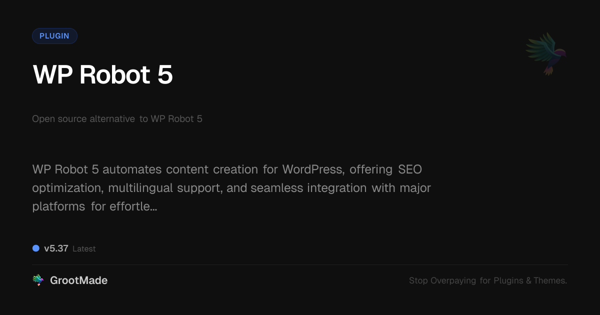 Preview of WP Robot 5