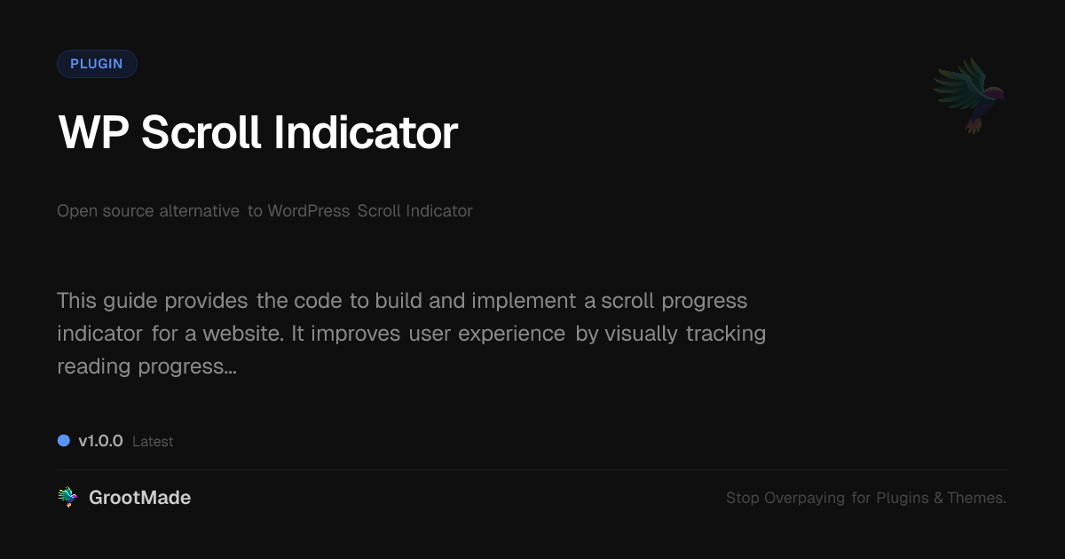 Preview of WP Scroll Indicator