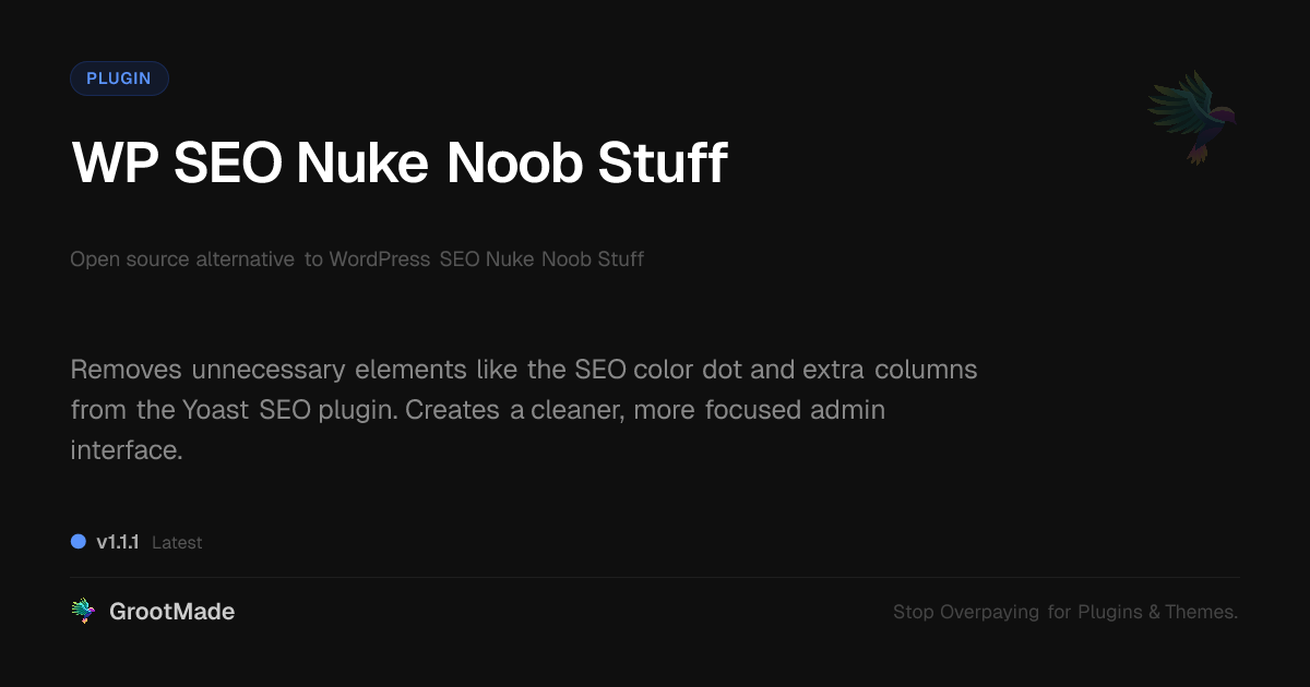 Preview of WP SEO Nuke Noob Stuff