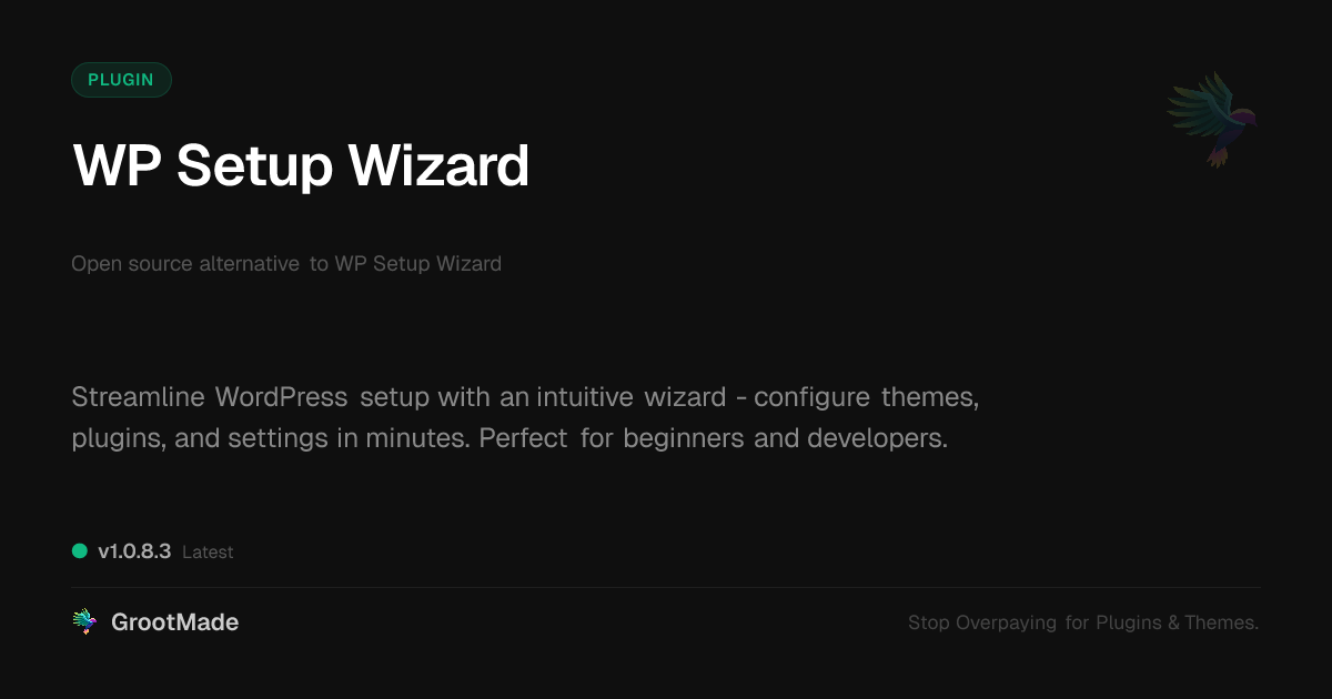 Preview of WP Setup Wizard