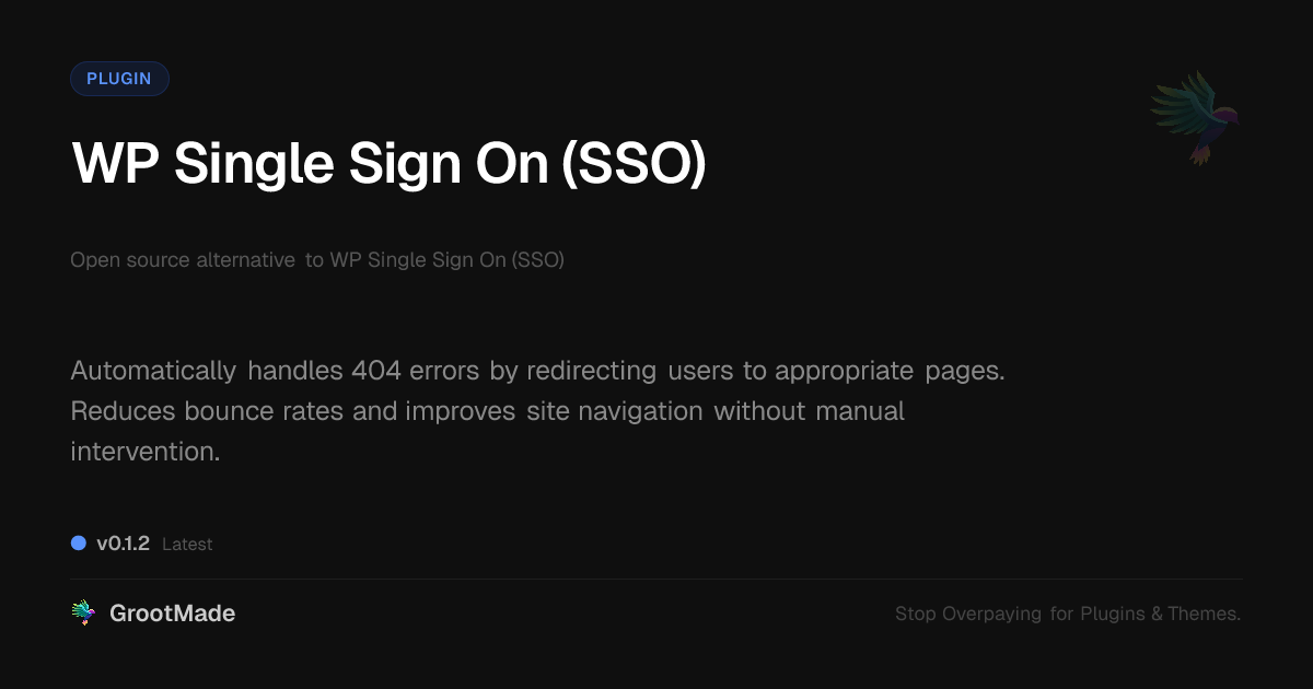 Preview of WP Single Sign On (SSO)