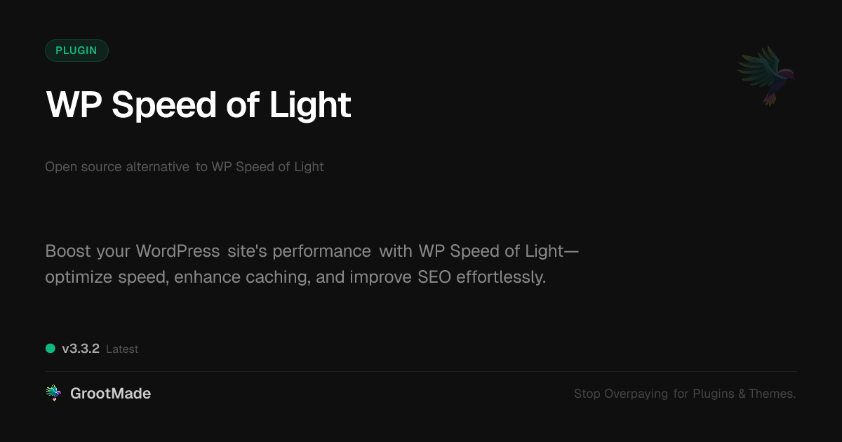 Preview of WP Speed of Light