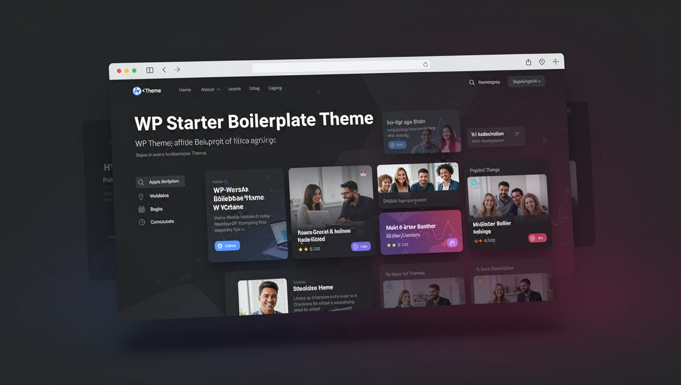 Preview of WP Starter Boilerplate Theme