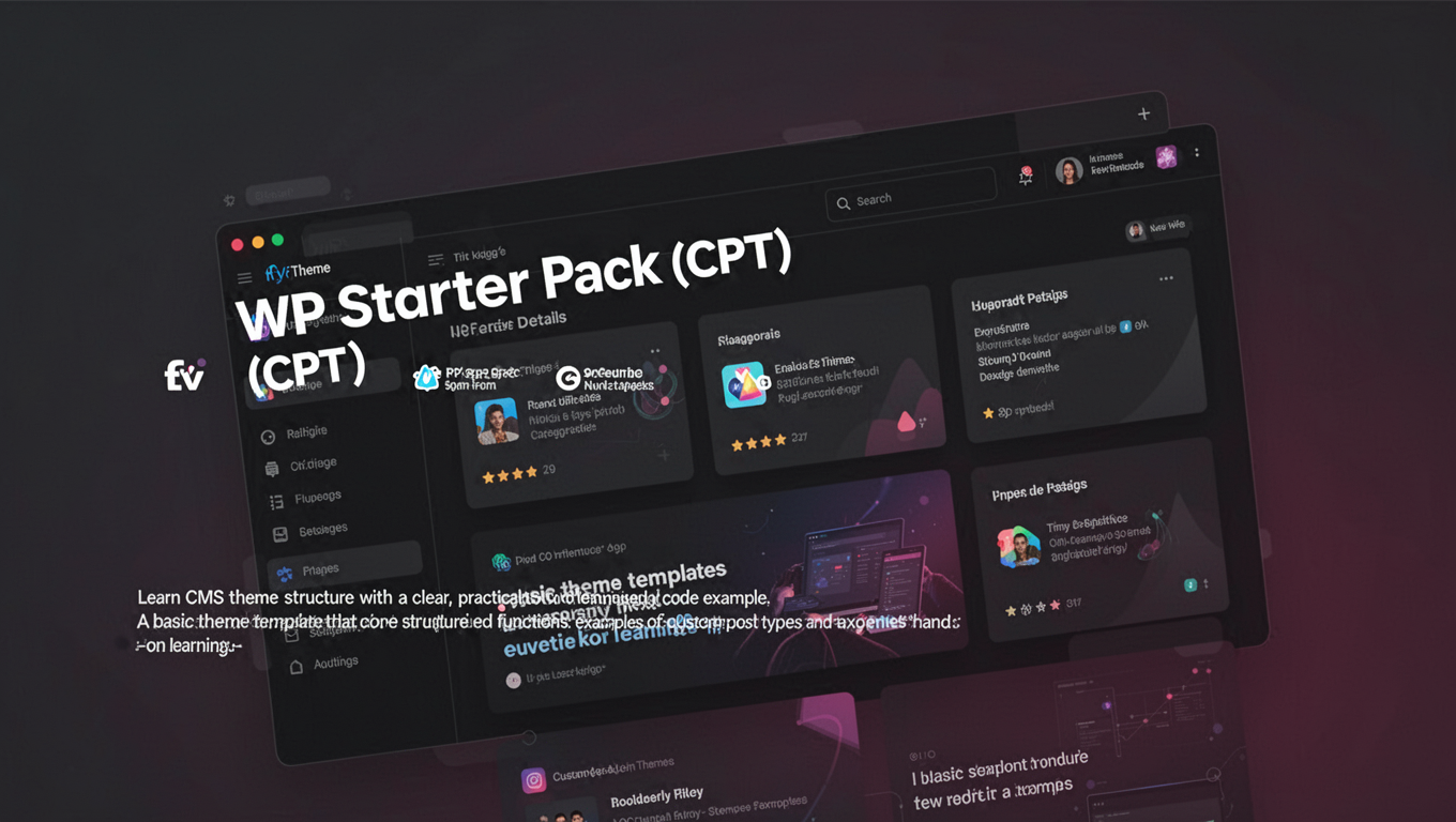 Preview of WP Starter Pack (CPT)