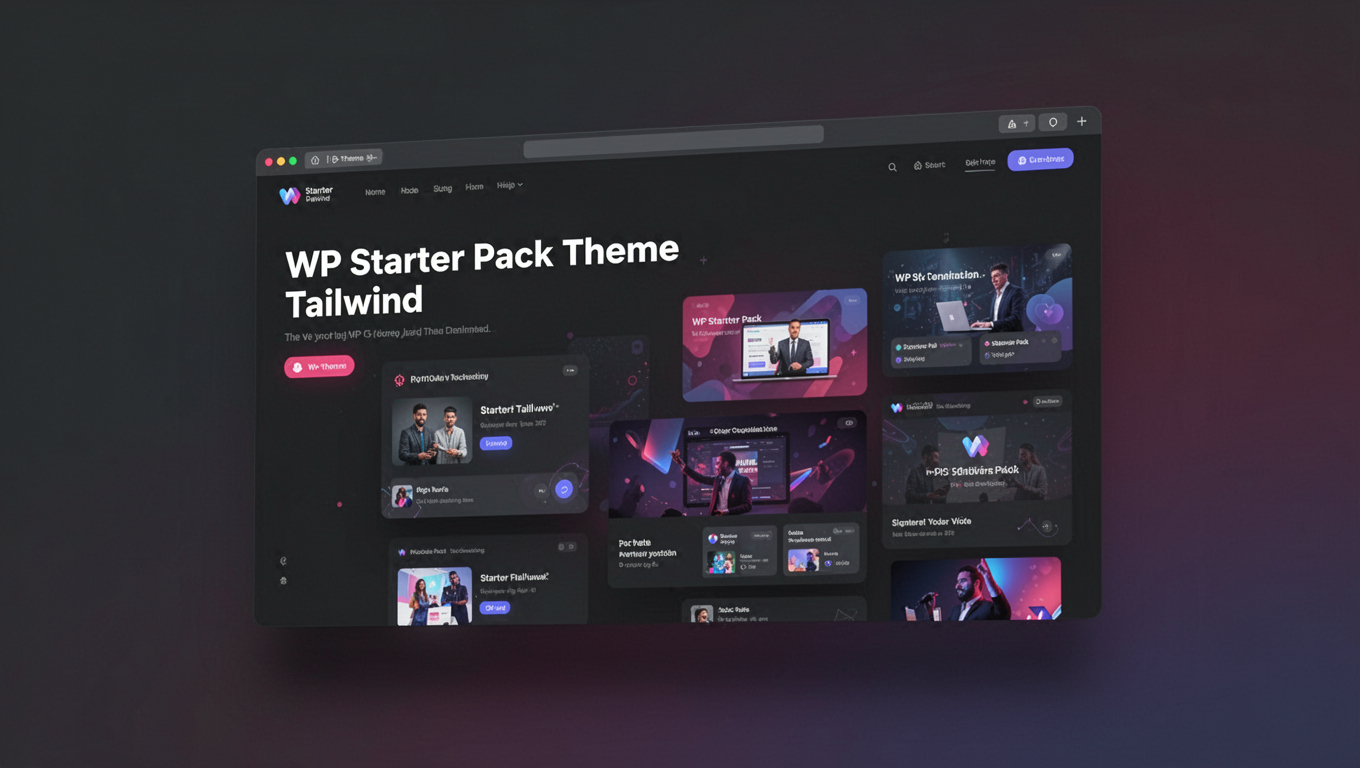 Preview of WP Starter Pack Theme Tailwind