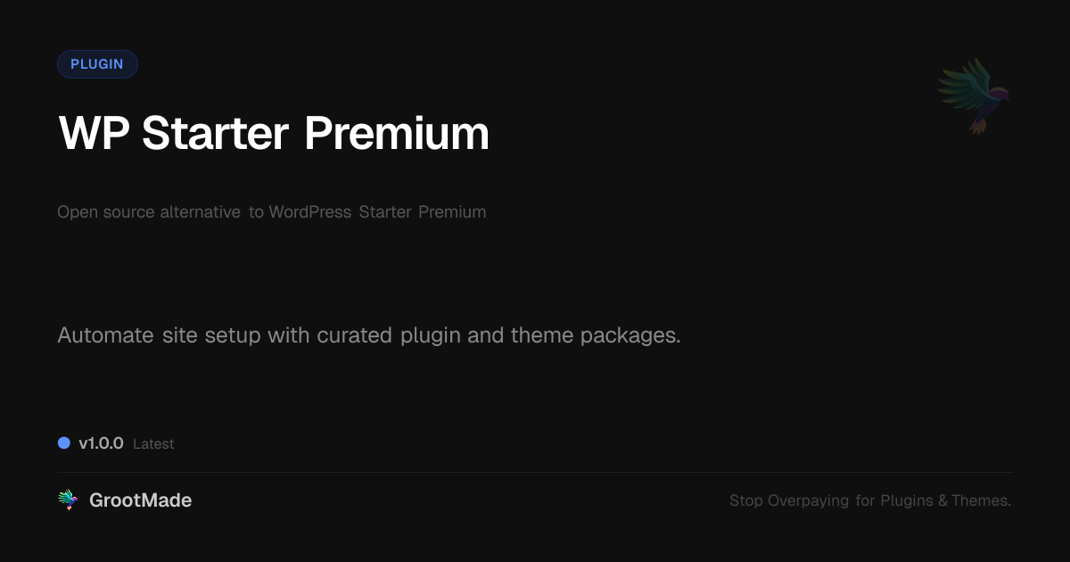 Preview of WP Starter Premium