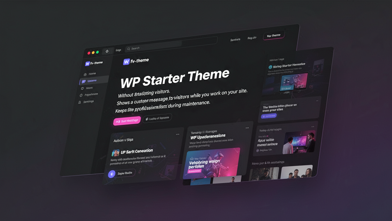 Preview of WP Starter Theme