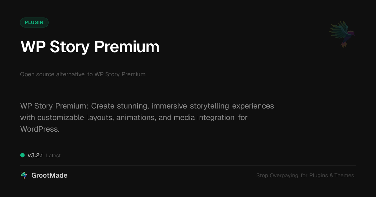 Preview of WP Story Premium