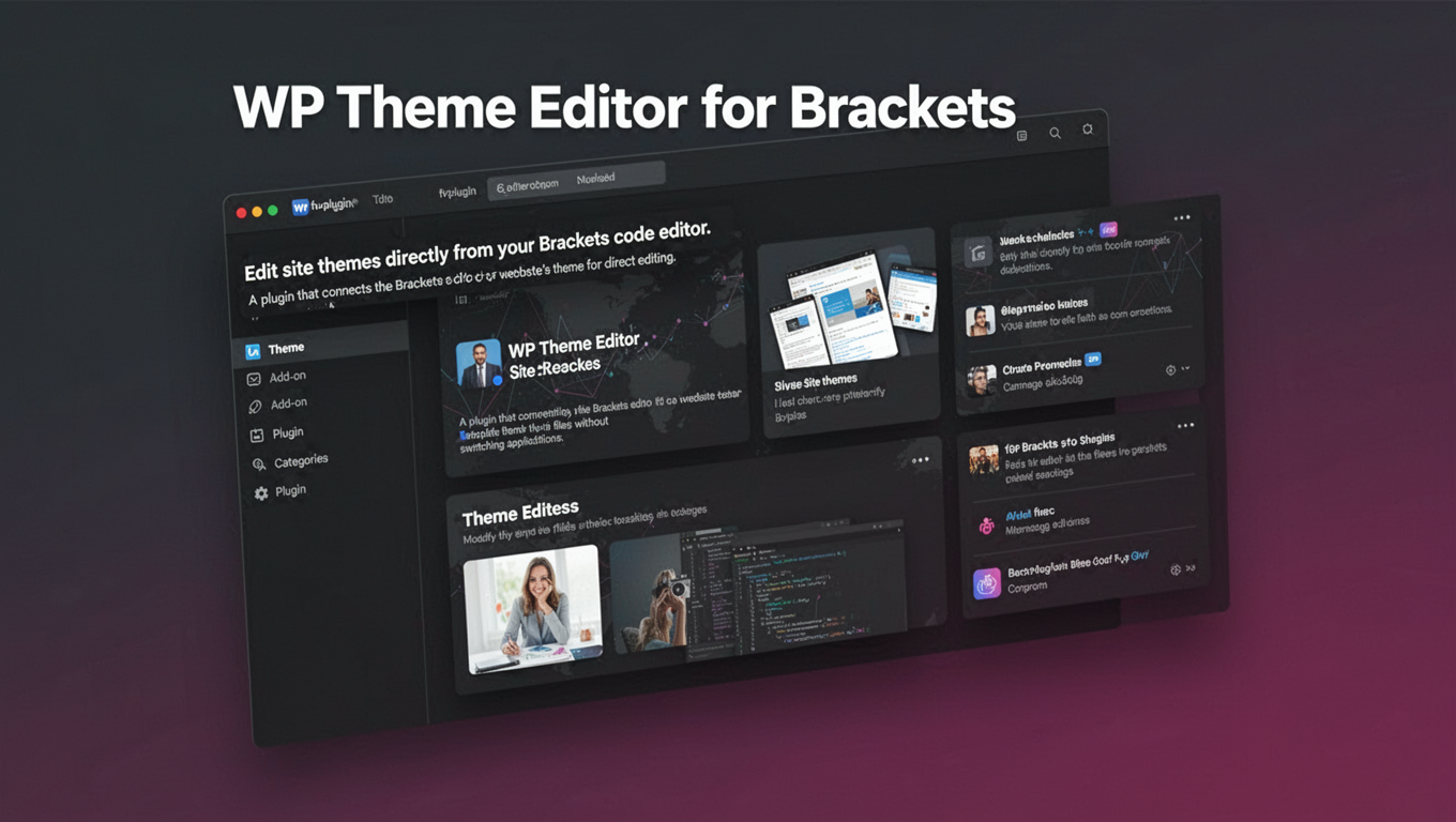Preview of WP Theme Editor for Brackets