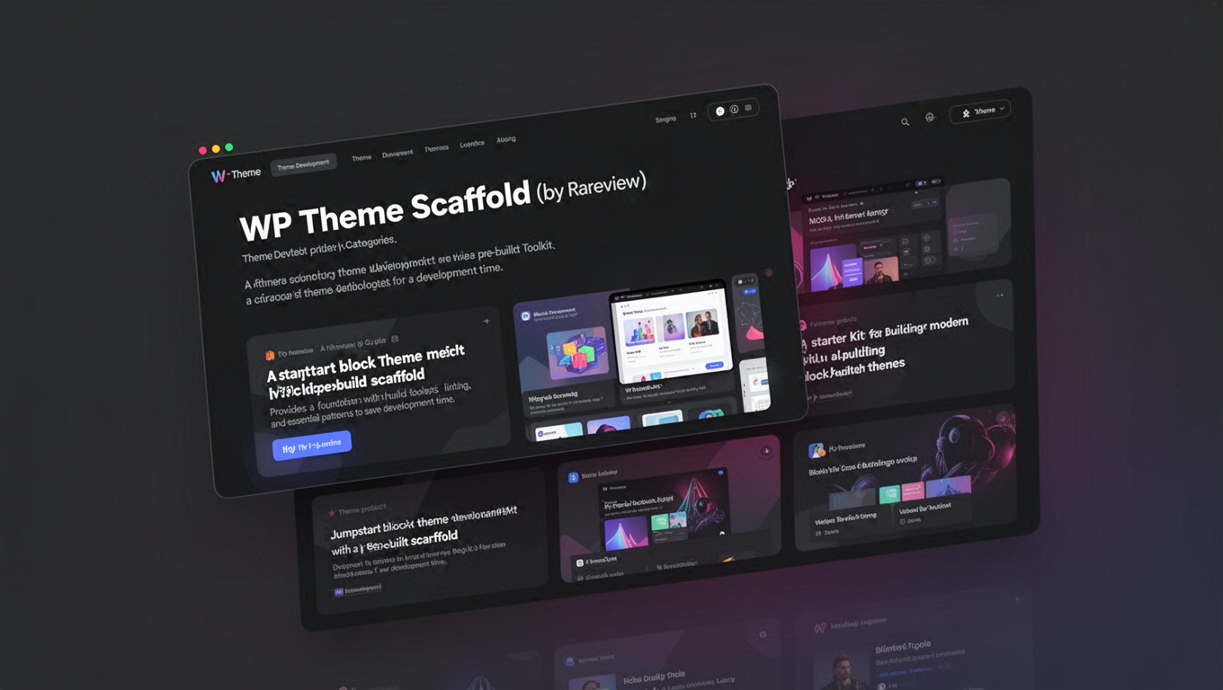 Preview of WP Theme Scaffold (by Rareview)