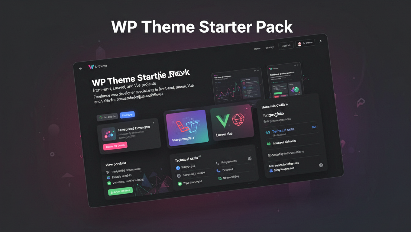 Preview of WP Theme Starter Pack