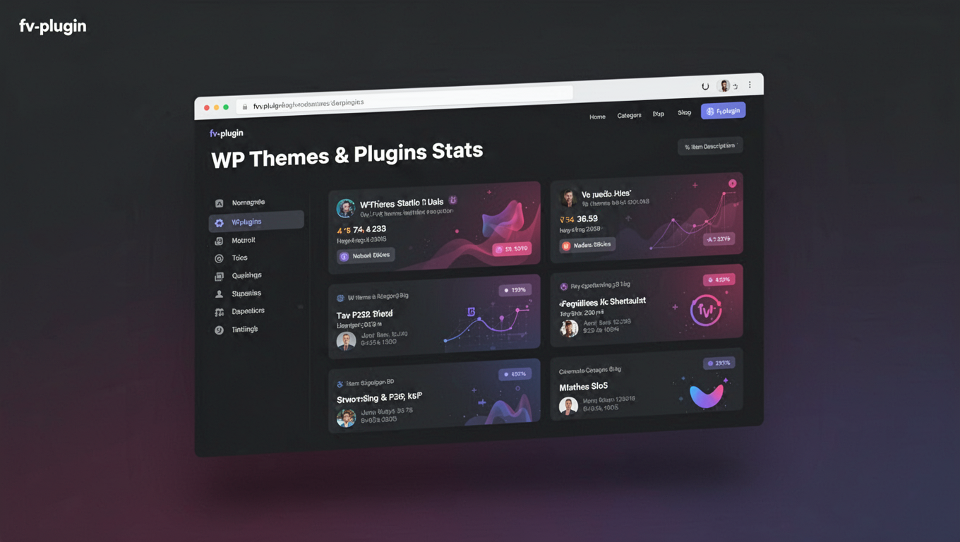 Preview of WP Themes & Plugins Stats