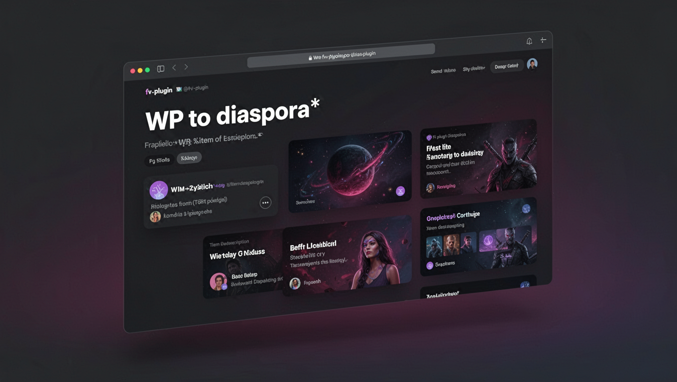 Preview of WP to diaspora*