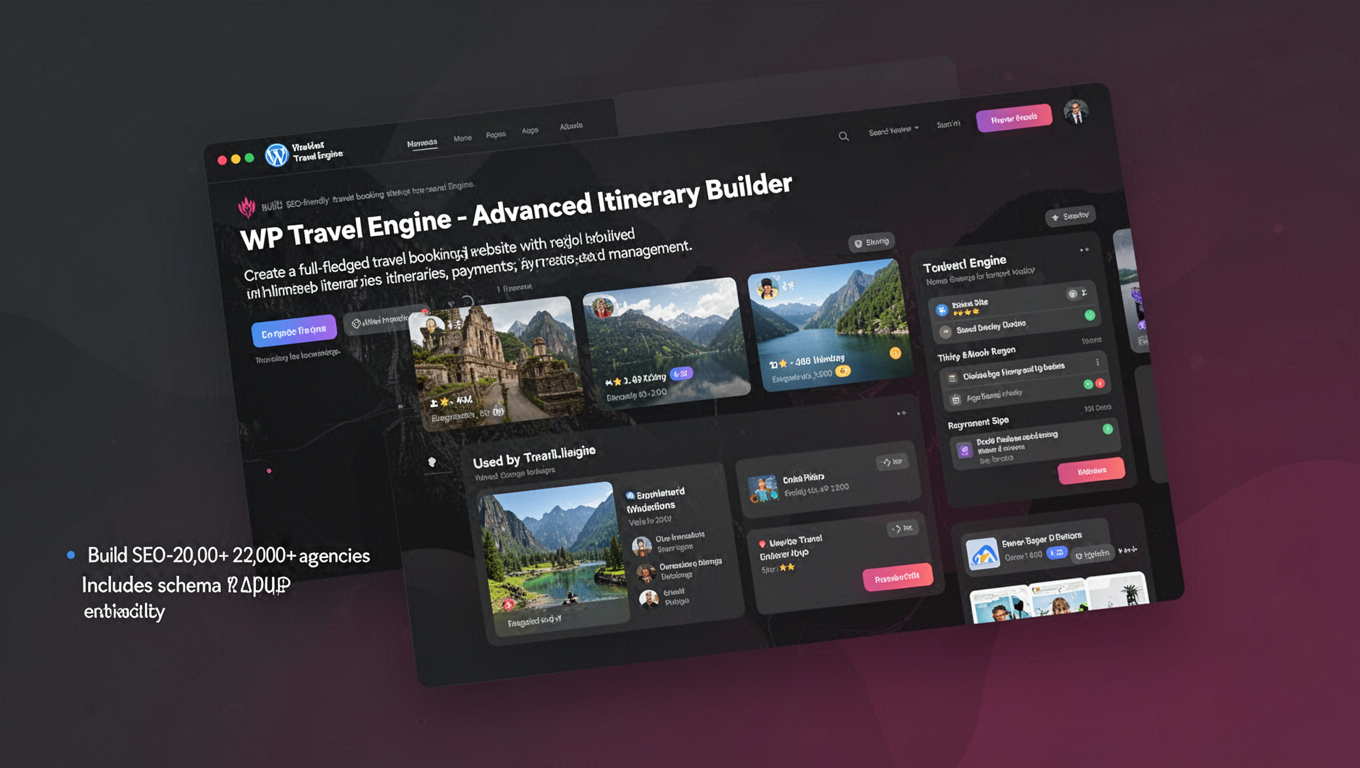 Preview of WP Travel Engine - Advanced Itinerary Builder