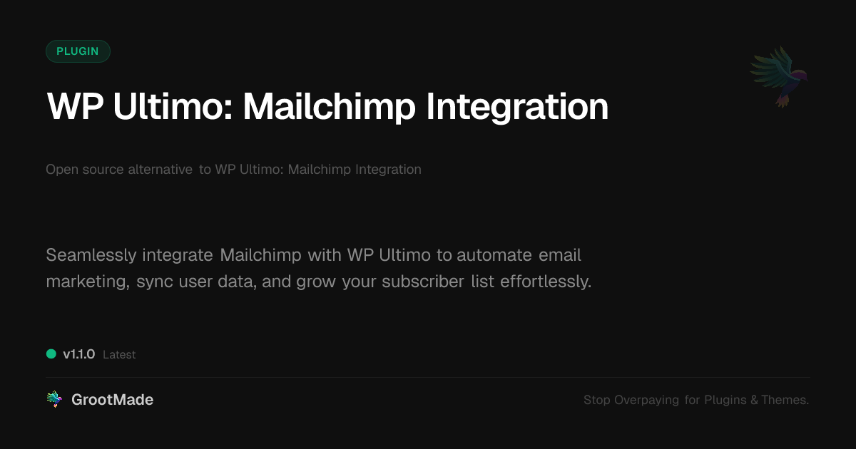 Preview of WP Ultimo: Mailchimp Integration