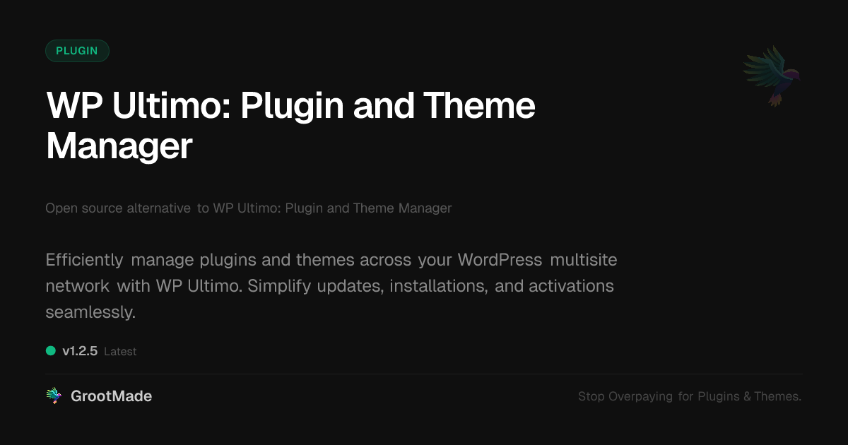 Preview of WP Ultimo: Plugin and Theme Manager