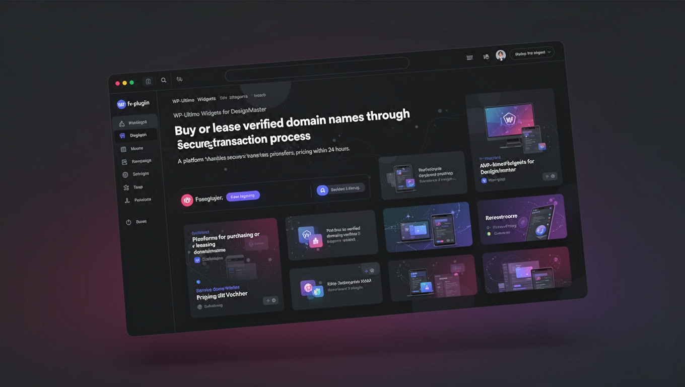 Preview of WP-Ultimo Widgets for DesignMaster