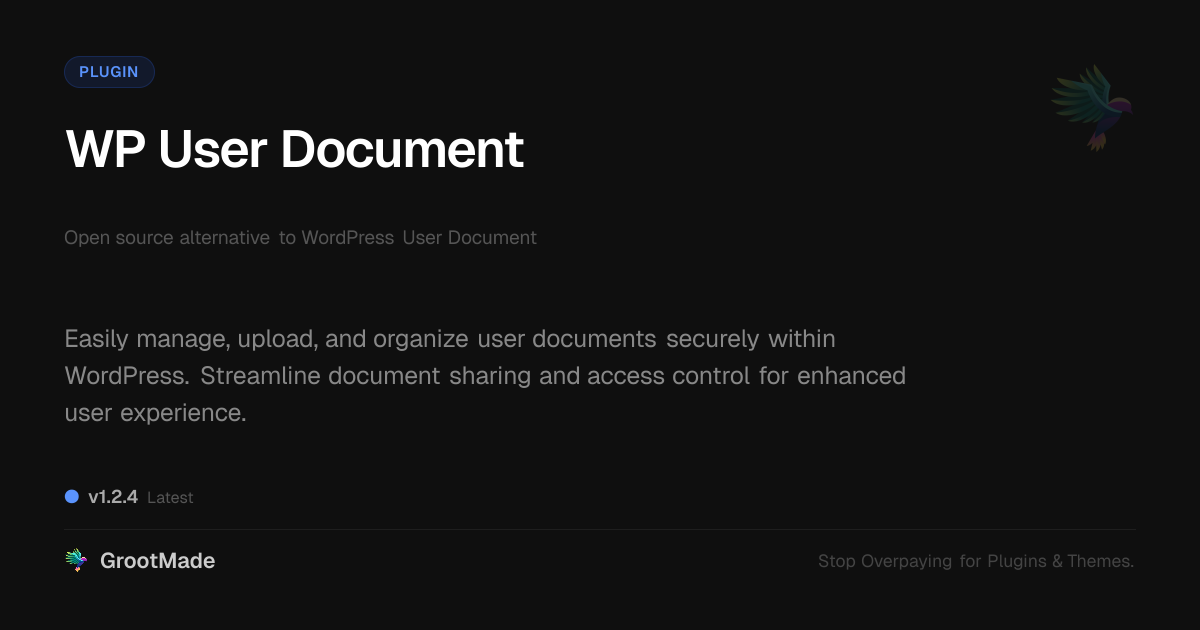 Preview of WP User Document