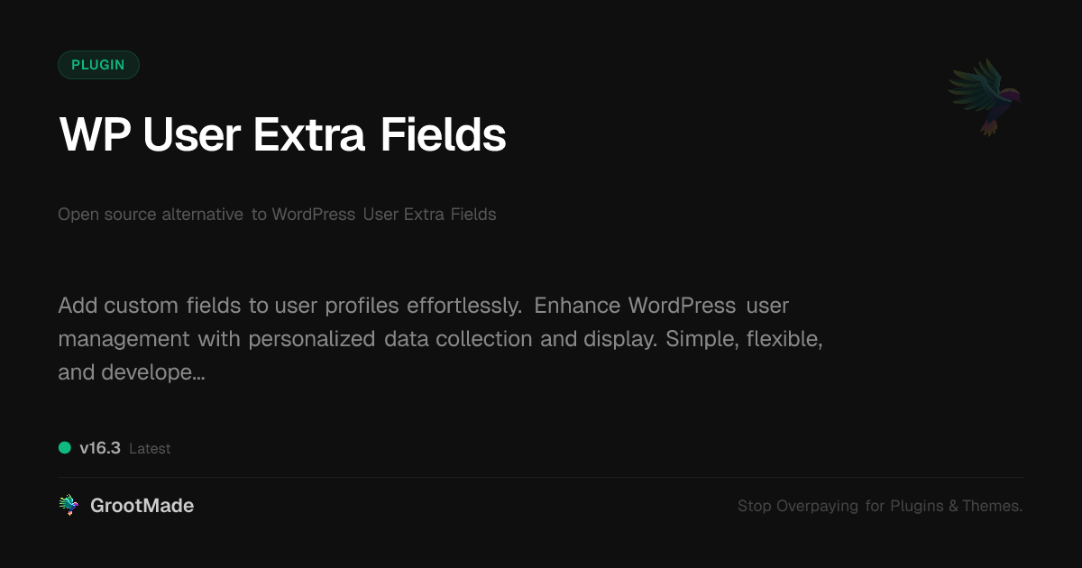 WP User Extra Fields