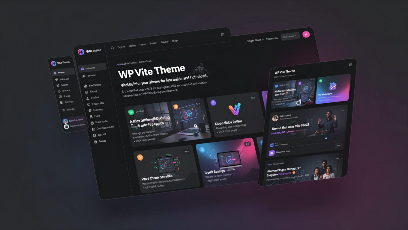 Preview of WP Vite Theme