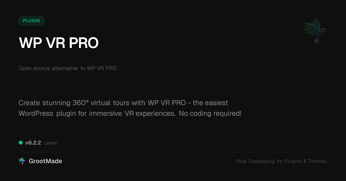 Preview of WP VR PRO